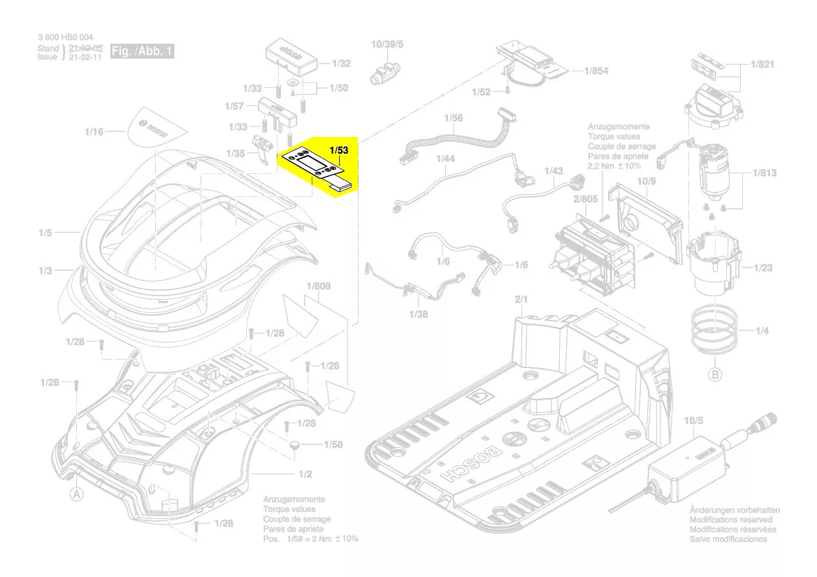 Afficheur membrane réf. F 016 L91 255 Bosch